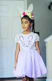 Hand Painted Bunny Heart Romper