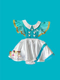 Minnie silver anniversary pinafores