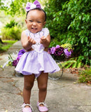 Hand Painted Bunny Heart Romper