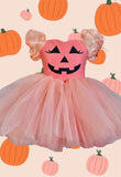 Peachy pumpkin party dress