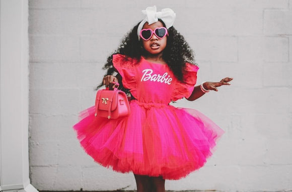Tulled up inspired Barbie pinny-extra tulle